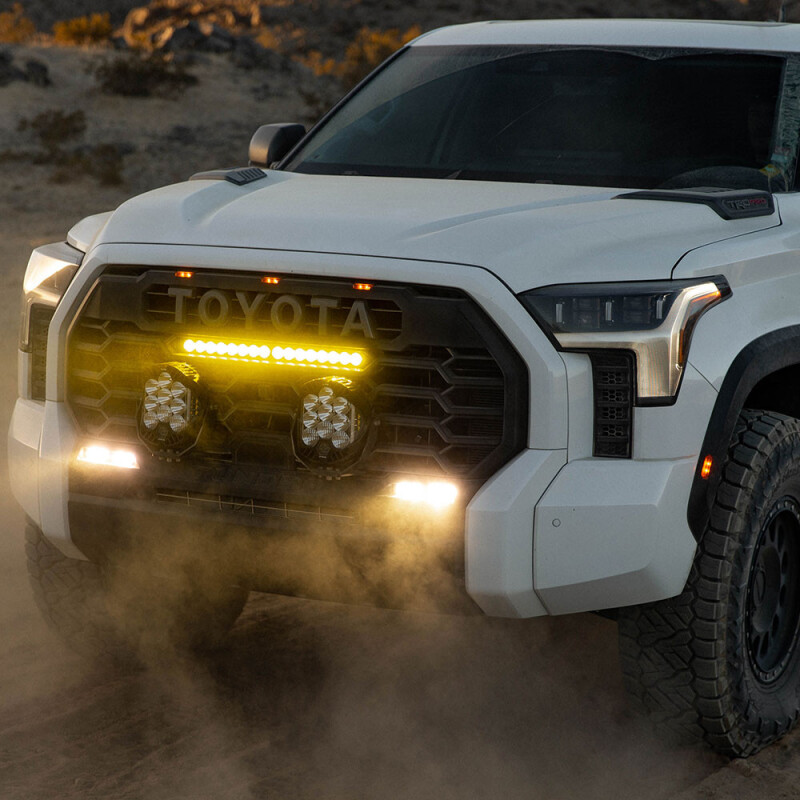 Toyota Tundra TRD Pro Headlight Kit - Baja Designs - 20in S8 - Clear - `22-`27